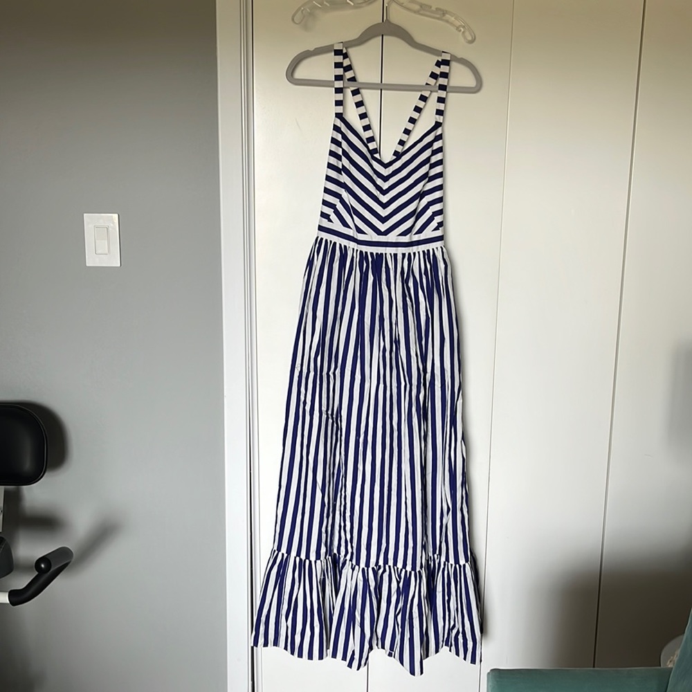 J crew stripped maxi